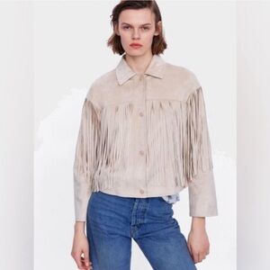 Zara fringe jacket